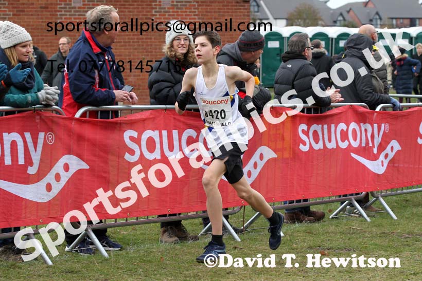 Boys under-13s 2021 National Cross Country Relays, Berry Hill Park, Mansfield. Photo: David T. Hewitson/Sports for All Pics